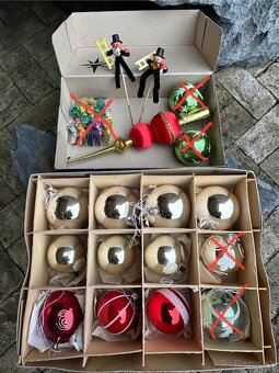 retro vianočné ozdoby, stojany na stromček - 3