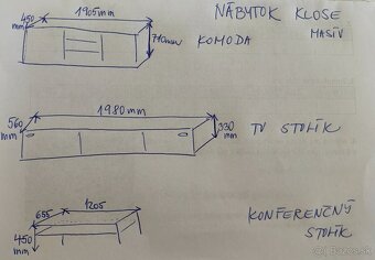 Nemecký nabytok 3ks Klose - 3