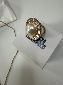 Karl lagerfeld retiazka + prsteň - 3