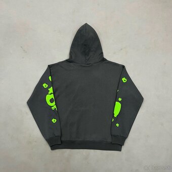 Sp5der Hoodie Neon Grey - 3