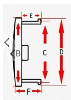Stredové pukličky diskov 56mm - 3
