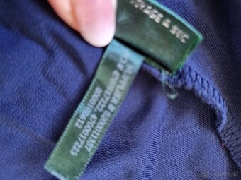 tmavomodré moderné široké nohavice Ralph Lauren L - 3