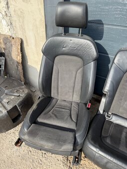 Predám polokožené sedadla Audi q7 s-line 4L . Vyhrievané - 3