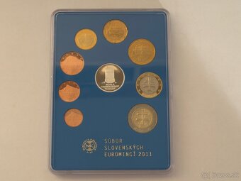Sada slovenských euromincí 2011 IIHF PROOF - 3