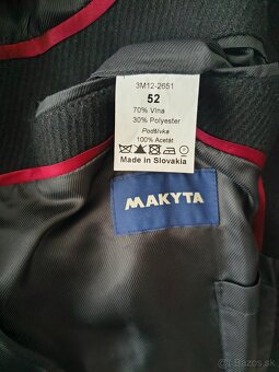 Pánsky čierny kabát Makyta - 3