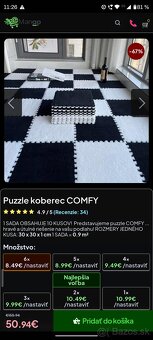 Puzzle - plyšový koberec 60ks - 3