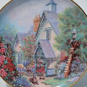 rezerve Lilliput Lane - 6 porcelánových tanierov z 1 série - 3