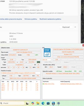 matičná doska Gigabyte GA-H110M-DS2 REV.1.0 + k tomu licenci - 3