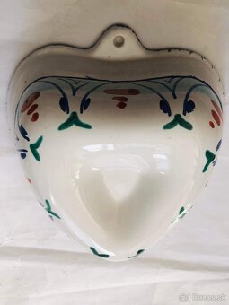 Rucne malovana keramicka zavesna forna srdce - 3