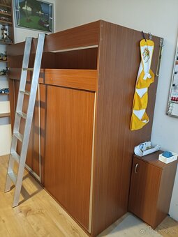 Poschodová posteľ so skriňou - 3