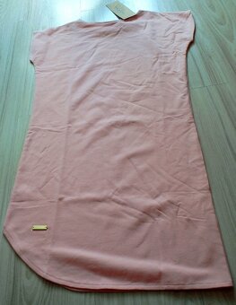 Elastické svetloružové minišaty zn.PeeKaBoo, M/LXL - 3