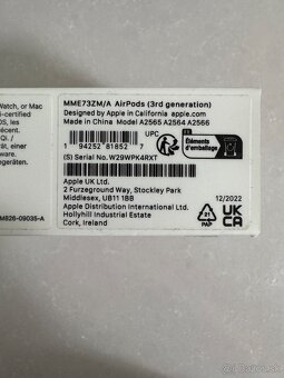 Apple AirPods 3 gen. NOVE - 3