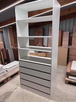 Predám šatníkové regále - úplne NOVE - DEKOR - Biela - 3