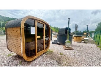 Sauna CUBE MIDI z termo dřeva - 3