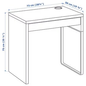 Predam stolik IKEA Micke (73cm x 50cm x 75cm) - 3