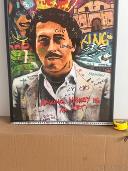 Obraz Pablo Escobar Grafitti Art Mural Banksy - 3