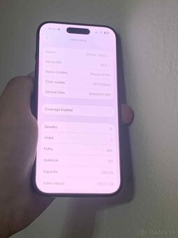 Dobrý deň Ponúkam na predaj iPhone 15 PRO 256GB Black - 3