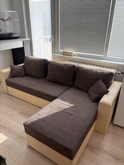 REZERVOVANÝ Menší rozkladací L gauč - 3