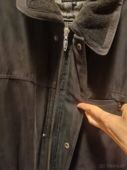 Čierna pánska zimná vetrovka - veľkosť asi XL (56) - 3