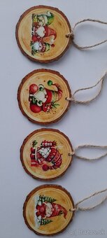 Vianočné drevené ozdoby - 3