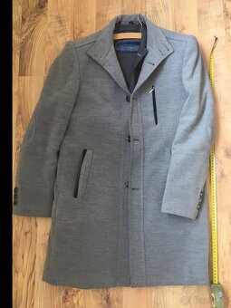 Predam lacno kabat pansky, sivy, velk M, na vysku 175 cm - 3