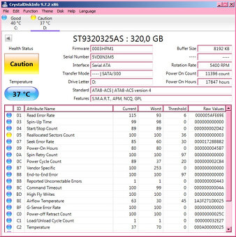 2,5 320GB - 3