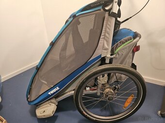 Thule Chariot CX1 vozík Blue + bike set - 3