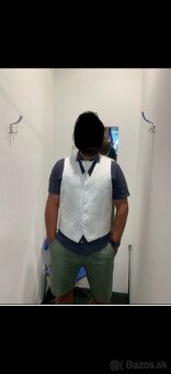 Svadobná vesta s kravatou - 3