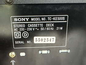 Kazetový deck Sony TC-KE500 - 3