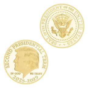 Donald Trump TAKE AMERICA BACK 2025 v zlatej farbe - 3