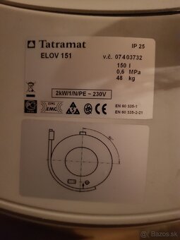 predám Boiler Tatramat 150L. - 3