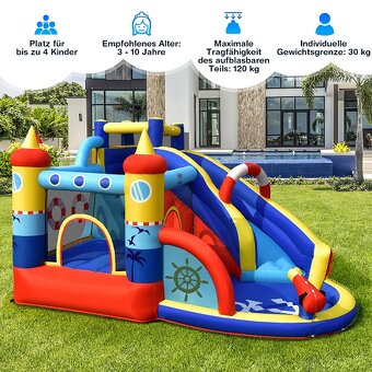 Nafukovací skákací hrad s 450W dúchadlom Skákací hrad pre de - 3