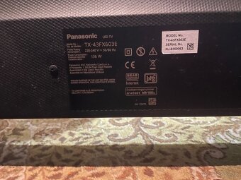 Panasonic TX-43FX603E – 43″ 4K UHD Smart TV (nefunkčný, na o - 3
