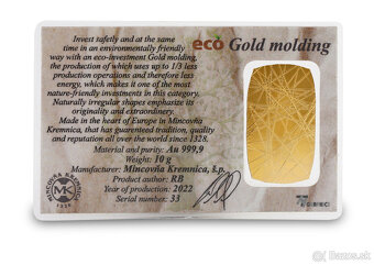 predám ECO zlatá investičná platnička 10g - 3
