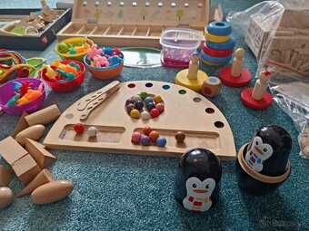 Montessori drevené hračky – triedenie, motorika, edukácia - 3