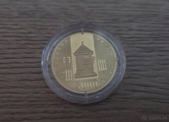 Zlatá zberateľská minca 5000 SK Vlkolinec 2002 - 3