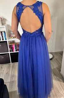 Modré šaty 36/S - 3