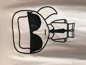 NOVÉ KARL LAGERFELD white pánske tricko XL - 3