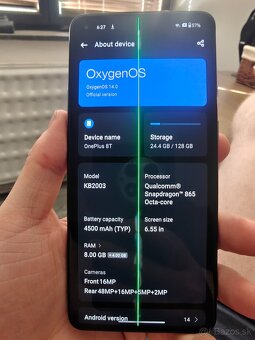 Oneplus 8T 8/128GB 100% funkčný ale má zelenú čiaru - 3