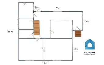 NA PREDAJ RD S POZEMKOM 1506 M2, GARÁŽ, STAVEBNÝ POZEMOK - 3