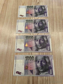 Slovenské bankovky 5000SK,1000SK,500SK,200SK,100SK,50SK,20SK - 3