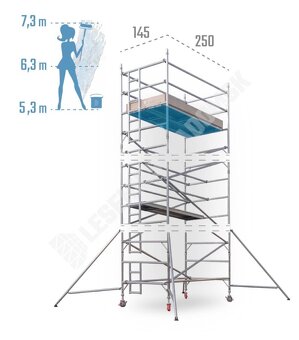 Ponúkam pojazdné lešenie na prenájom - 3