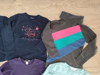 Balík tričiek s dlhým rukávom veľ. 122 - 3