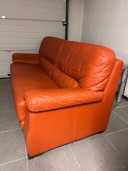 3 miestny gauč kožený - 3