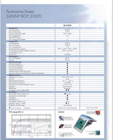 Špičkový Solárny Menič SMA Sunny Boy 2100 TL - 3