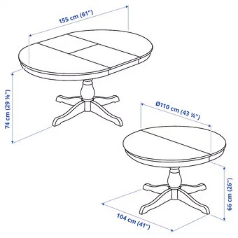 Stôl ikea INGATORP nový - 3