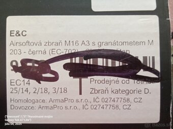 Predám airsoftovú zbraň M16. - 3