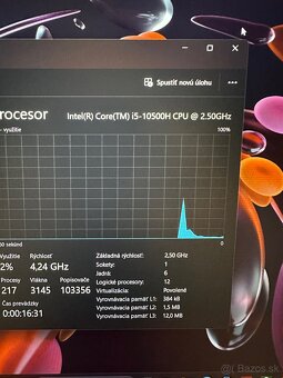 RTX 3060 MSI GF65 Thin herny notebook - 3
