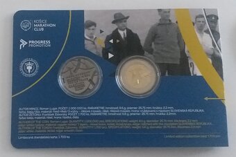 Zberateľská karta 2 € 2024 Maratón Košice podpisy - 3