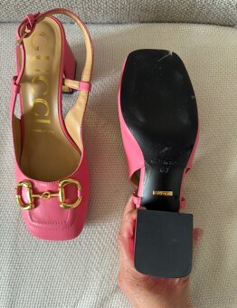 Nové kožené sandálky/topánky Gucci, veľ. 39 - 3